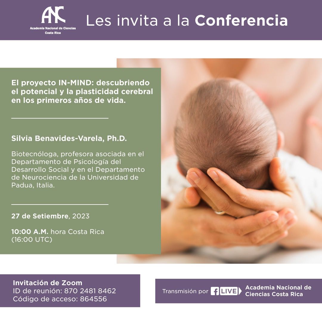 Conferencia: “El proyecto IN-MIND: descubriendo el potencial y la plasticidad cerebral en los primeros años de vida”