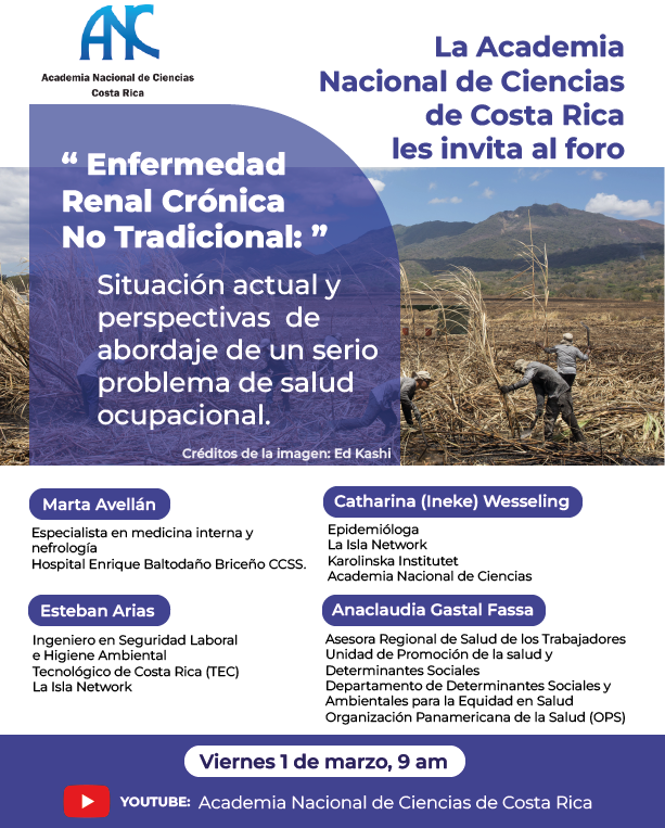 Foro “Enfermedad Renal Crónica No Tradicional: Situación actual y perspectivas de abordaje de un serio problema de salud ocupacional”